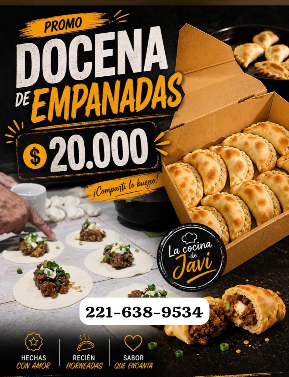 Promo docena de empanadas $20.000
